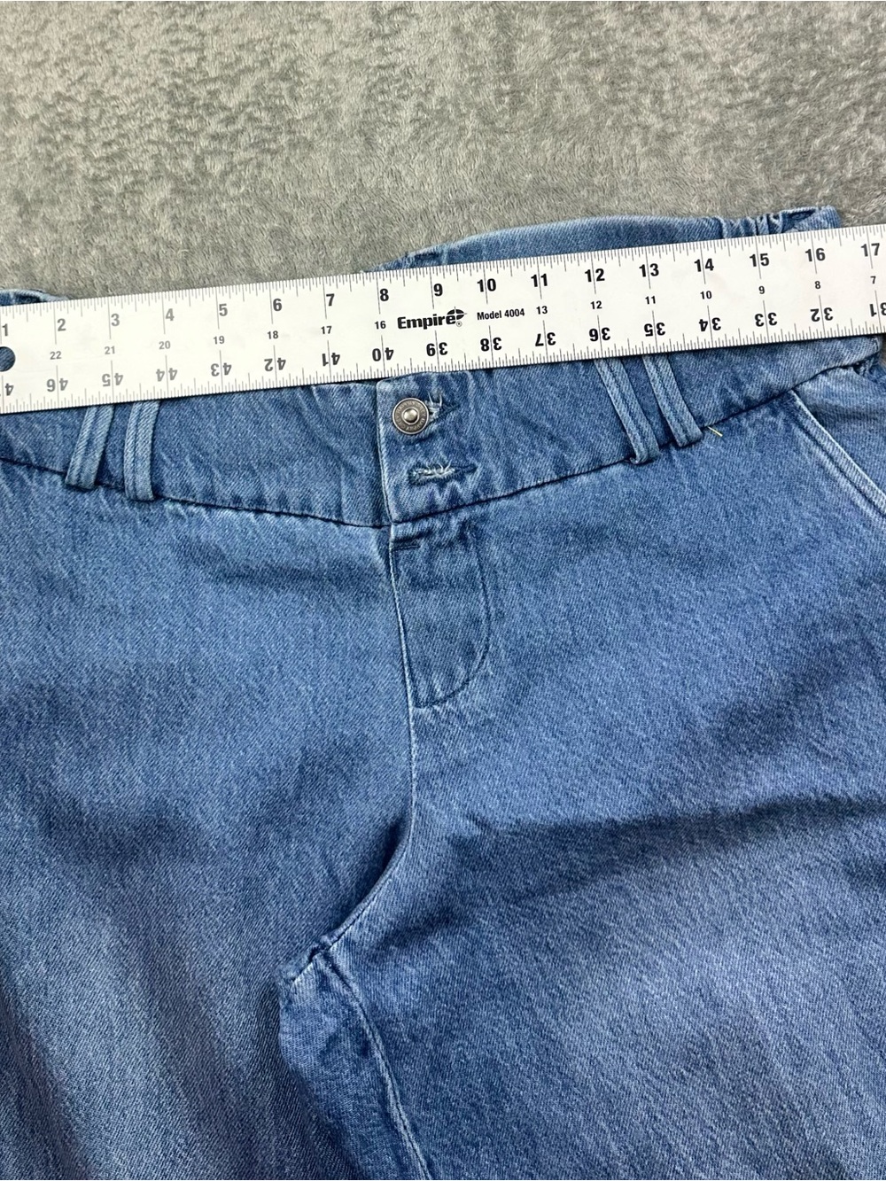Happily Grey Women’s Wide Leg Denim Pants Size 13/31 Blue High Rise Lyocell - Picture 9 of 11